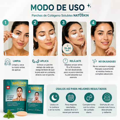 6 Parches colagenos autodisolvente ANTIOJERAS